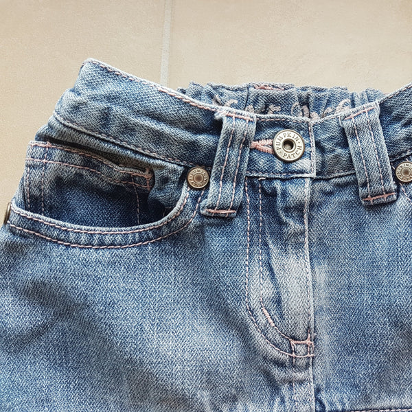 Bezaubernder Vintage-Jeansrock mit Rüschen - 2 Jahre  (92/94 cm)
