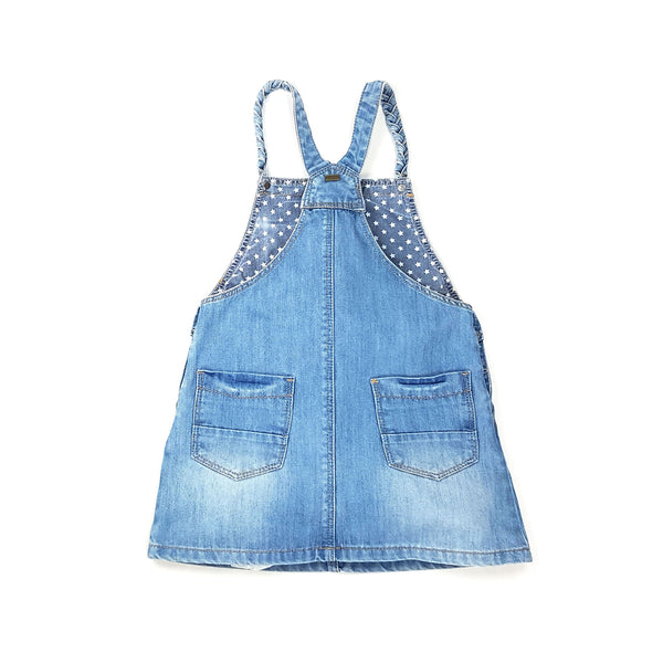 LANIDOR Denim Latzkleid - 6 Jahre (116cm)