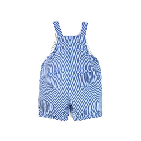 PETIT BATEAU gestreifte Latzhose kurz - 18 Monate (81 cm)