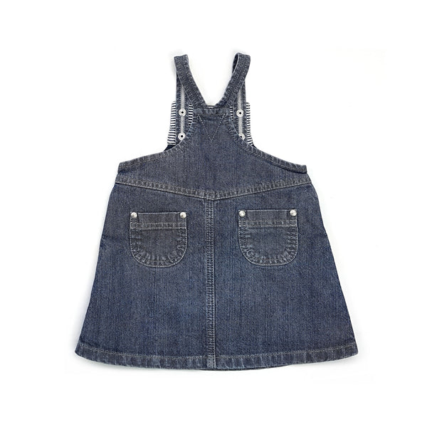 PETIT BATEAU Jeans Latzhose Kleid - 12 Monate (74cm)