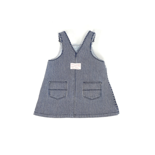 PETIT BATEAU Jeans Latzhose Kleid - 12 Monate (74cm)