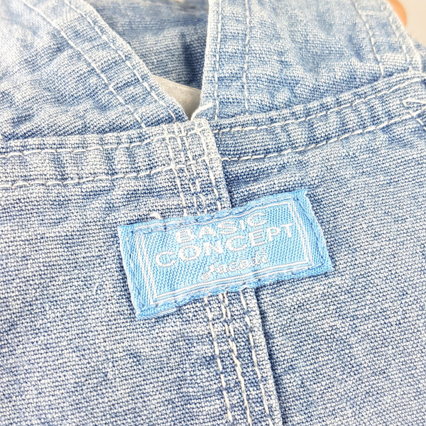 JACADI gestreifte Latzhose kurz - 6 Monate (67cm)