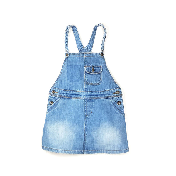 LANIDOR Denim Latzkleid - 6 Jahre (116cm)