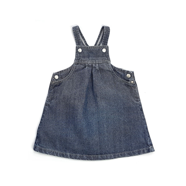 PETIT BATEAU Jeans Latzhose Kleid - 12 Monate (74cm)