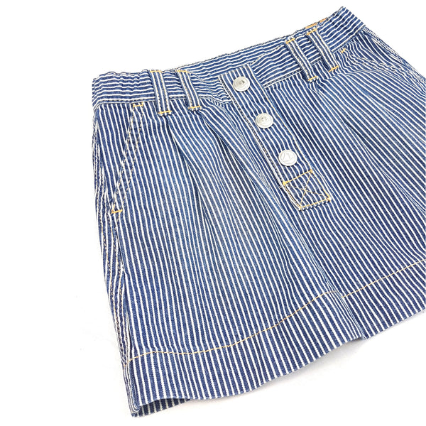 PETIT BATEAU Minirock aus gestreiftem Denim - 4 Jahre (102 cm)
