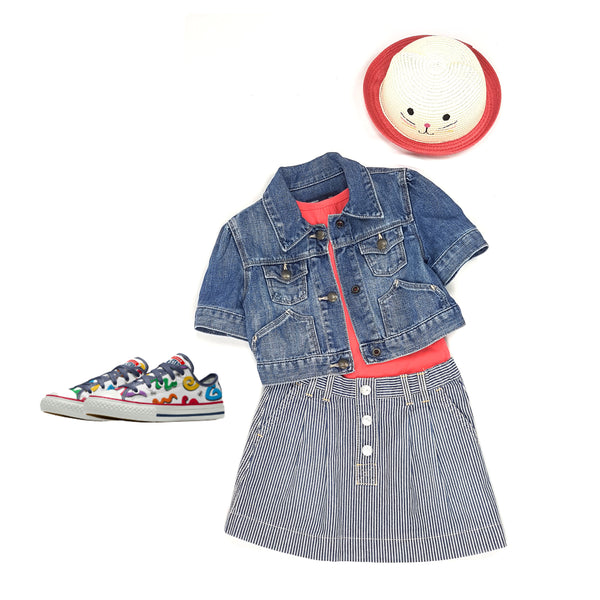 GAP Kurzarm-Jeansjacke - 4 Jahre (104 cm) Mädchen