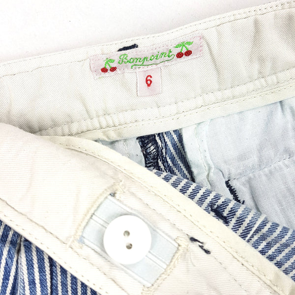 BONPOINT gestreifte Jeansshorts - 6 Jahre (116cm) Mädchen