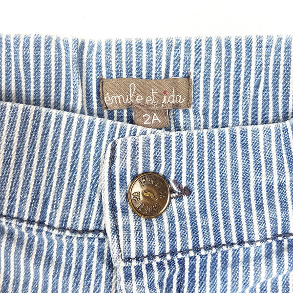 EMILE & IDA gestreifte Jeansshorts - 2 Jahre (95cm) unisex
