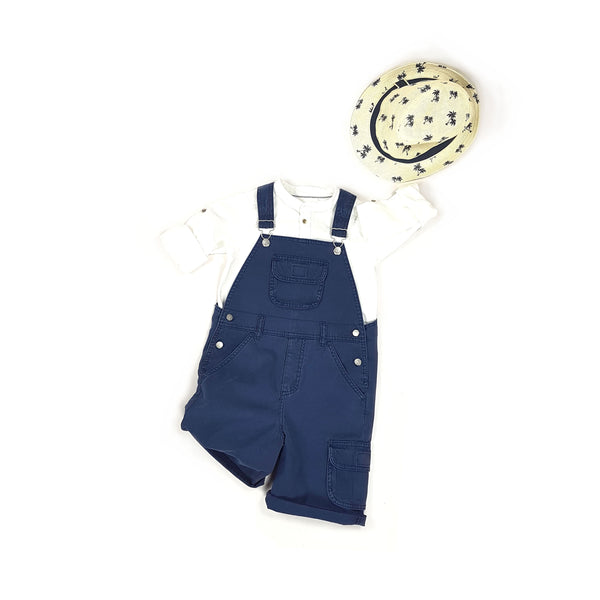Jeans-Latzhose kurz - 5 Jahre (110cm)
