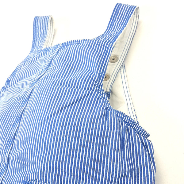 PETIT BATEAU gestreifte Latzhose kurz - 18 Monate (81 cm)