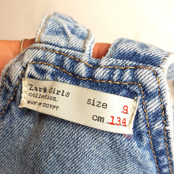 Jeans Latzhose Kleid - 9 Jahre (134cm)