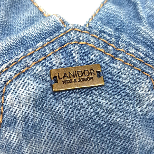 LANIDOR Denim Latzkleid - 6 Jahre (116cm)