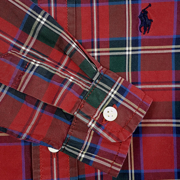 RALPH LAUREN Kariertes Popeline-Hemd - 12 Monate (75-79 cm)