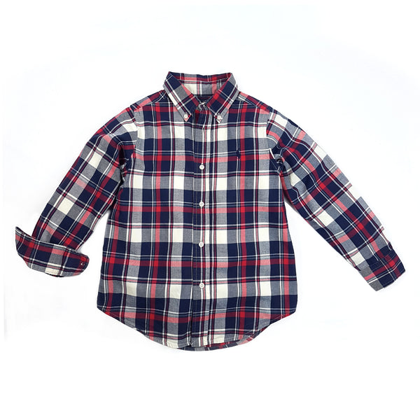 RALPH LAUREN Kariertes Popeline-Hemd - 6/ Jahre (117-123 cm)