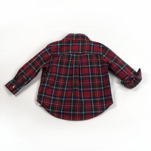 RALPH LAUREN Kariertes Popeline-Hemd - 12 Monate (75-79 cm)