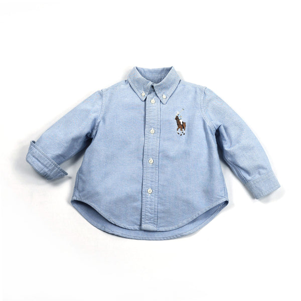 RALPH LAUREN Basic Oxford Hemd- 18 Monate (88-93 cm)