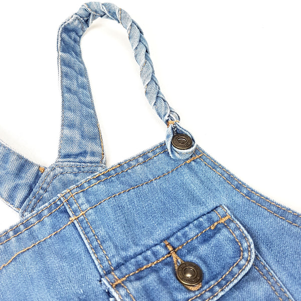LANIDOR Denim Latzkleid - 6 Jahre (116cm)