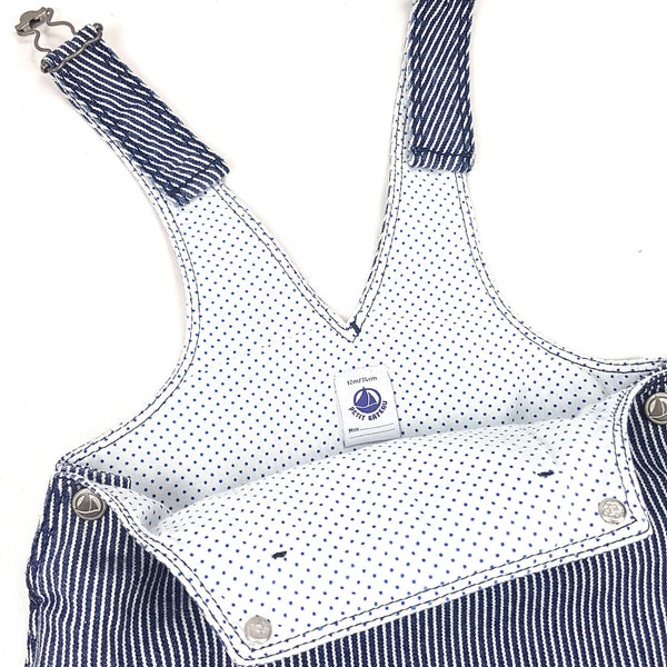 PETIT BATEAU Jeans Latzhose Kleid - 12 Monate (74cm)
